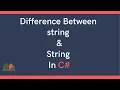 Difference between string and String in C