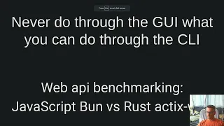Web api benchmarking JavaScript Bun runtime vs Rust actix-web