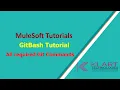 Mule 4 MuleSoft Tutorials All Git Commands for Mulesoft using gitBash CommandPrompt