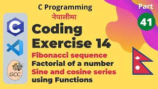 Coding Exercise 14 Function Arguments and Return Values C Programing Tutorial in Nepali