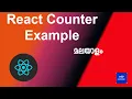 React JS Counter example Counter example using functional component