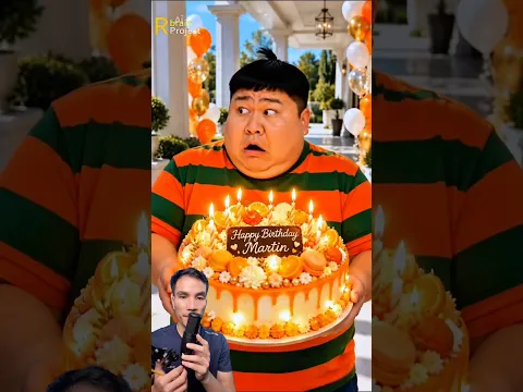 Anh béo chúc mừng sinh nhật tóc sừng Martin