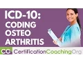 ICD-10 Coding of Osteoarthritis ICD-10 Coding Guidelines