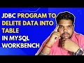 JDBC Program to Delete Data into MySql Database Table Advance Java Concepts JDBC