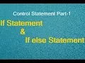 if Statement in Java if else Statement in Java Control Statement Part-1 D K Gautam