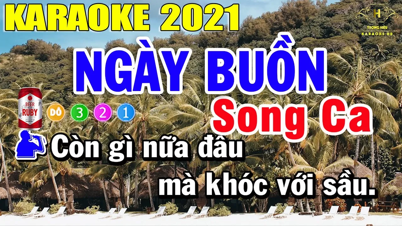Ngày Buồn Karaoke Song Ca | Trọng Hiếu