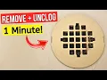 How To Easily Remove Shower Drain Cover UNCLOG DRAIN in 1 MINUTE - Jonny DIY