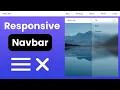 Responsive Navbar with Hamburger Menu Using HTML CSS Easy Tutorial
