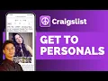 How To Get To Craigslist Personals