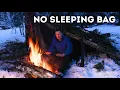 Solo Freezing Survival Camping: Shelter, Fire, and Hunting for Food