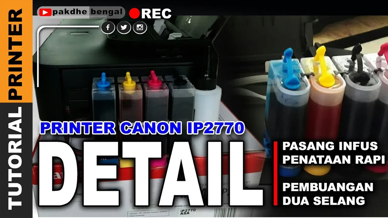 CARA INFUS ISTIMEWA - PRINTER CANON IP2770 RASA EPSON