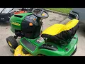 John Deere l100 mower reviewing