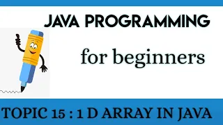 Lecture 15 Arrays in Java 1D Array