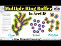 Multiple Ring Buffer Analysis in ArcGIS Create Multiple Buffer for Point Line and Polygon
