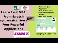 MS Excel VBA Tutorials Lesson 23 - How to Add a List Box to a User Form