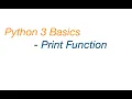 Print Function in Python