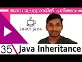 35 Java Inheritance Java Malayalam Tutorial Series
