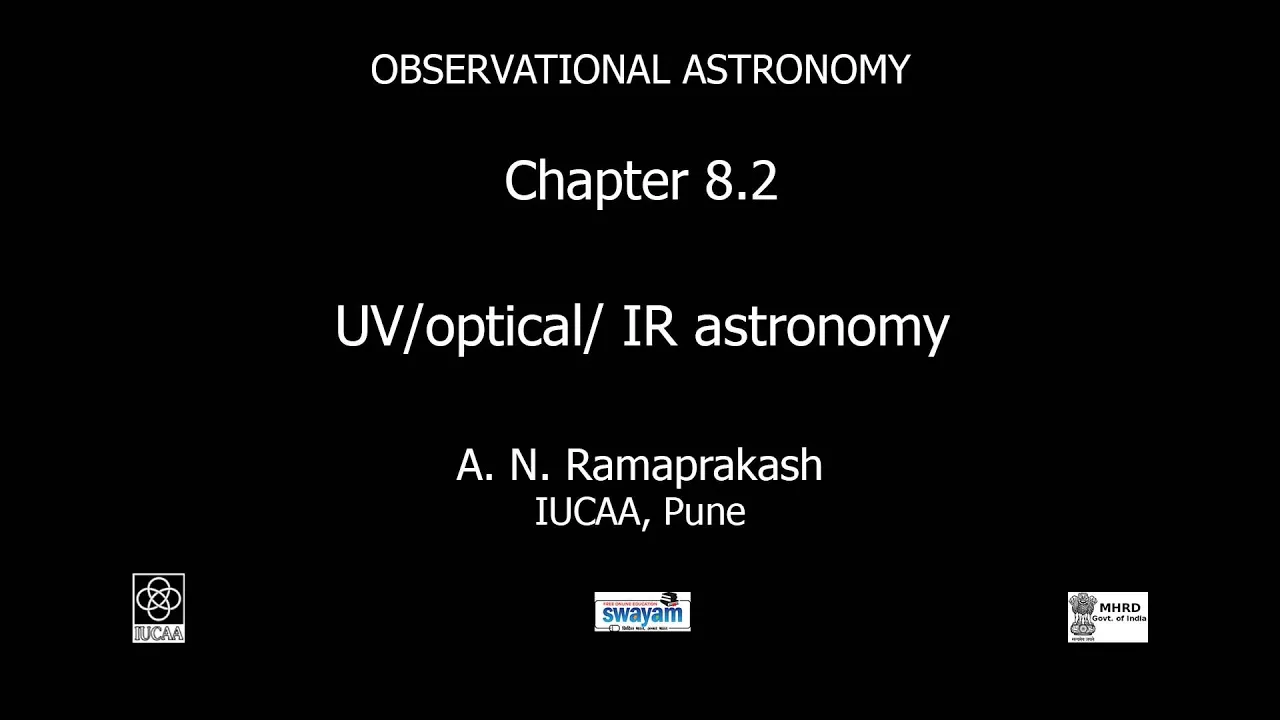 Chapter 8.2 UV Optical IR astronomy