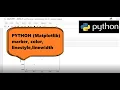 Python Matplotlib - Marker size Color Linestyle Linewidth etc part3
