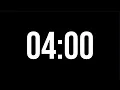 4 Minute Countdown Timer Minimal