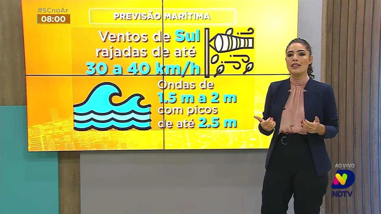 Confira a previsão do tempo para esta quarta-feira em SC