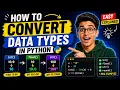 How to Use Type Conversion in Python int float str round Explained Hindi