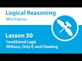 Logical Reasoning Mini Course - Lesson 30