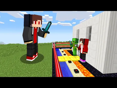 Video Thumbnail: Dark JJ vs. Security House Battle - Minecraft