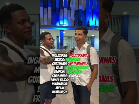 Que tanto saben los jóvenes de gentilicios 🤔 #fyp