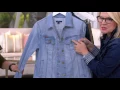 Isaac Mizrahi Live TRUE DENIM Jean Jacket w Gingham Trim on QVC
