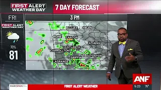 FIRST ALERT WEATHER DAY Storms expected this afternoon evening in north Georgia