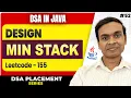 Design Min Stack in Java LeetCode 155 Stack Interview Problem DSA in Java