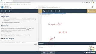 Python Institute lab 2 1 1 19