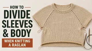 How To Divide Sleeves Body For Top-Down Raglan Sweaters