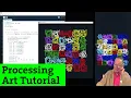 Ep 3 Processing tutorial VERA MOLNAR ALGORITHM Creative coding and generative art