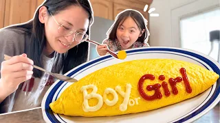 Gender Reveal OmuRice!! Baby’s name decided | Japanese Family Living in the U.S.