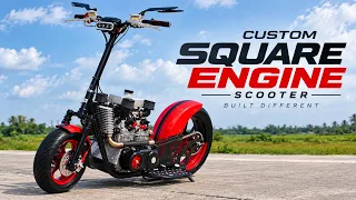 I Built a SQUARE Engine… Then Put It in a Scooter