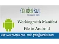 Android Tutorial 2019 - Working with Manifest File in Android