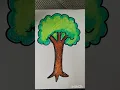 easy tree drawing first step craft