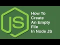 How To Create An Empty File In Node JS Java Inspires