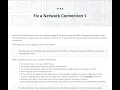 CompTIA TESTOUT PC PRO LAB 11 9 4 Fix a Network Connection 1