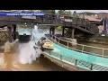 shows moments before Six Flags log flume accident