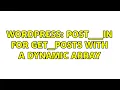 Wordpress post -
