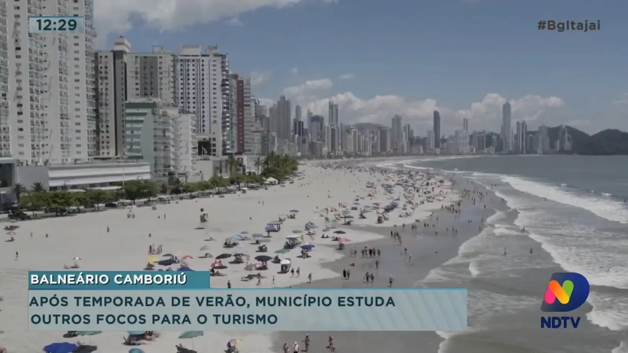 Após temporada de verão, Balneário Camboriú estuda planos para o turismo