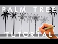 How To Draw A Palm Tree 6 Palm Tree Doodles Draw With Me