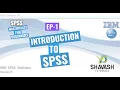 SPSS - MasterClass for Beginners Ep 1