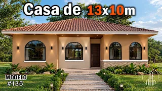 Hermosa Casa de 3 Habitaciones y Gran Terraza 🌿 | Diseño Completo para el Campo o Ciudad