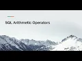 SQL Arithmetic Operators Tutorial