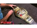 History is made as Dean Ambrose's custom plates are added to the WWE World Heavyweight Championshi..