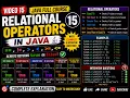 Java Full Course in Tamil 15 - Relational Operators in Java